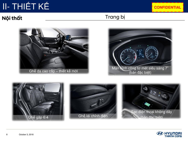 Hyundai Santa Fe 2019 sắp bán ở Việt Nam hé lộ chi tiết kỹ thuật - 5
